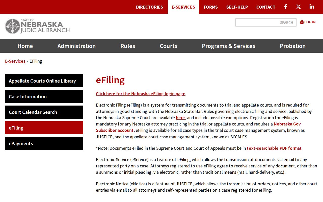 Greeley County case lookup and Nebraska electronic court access information