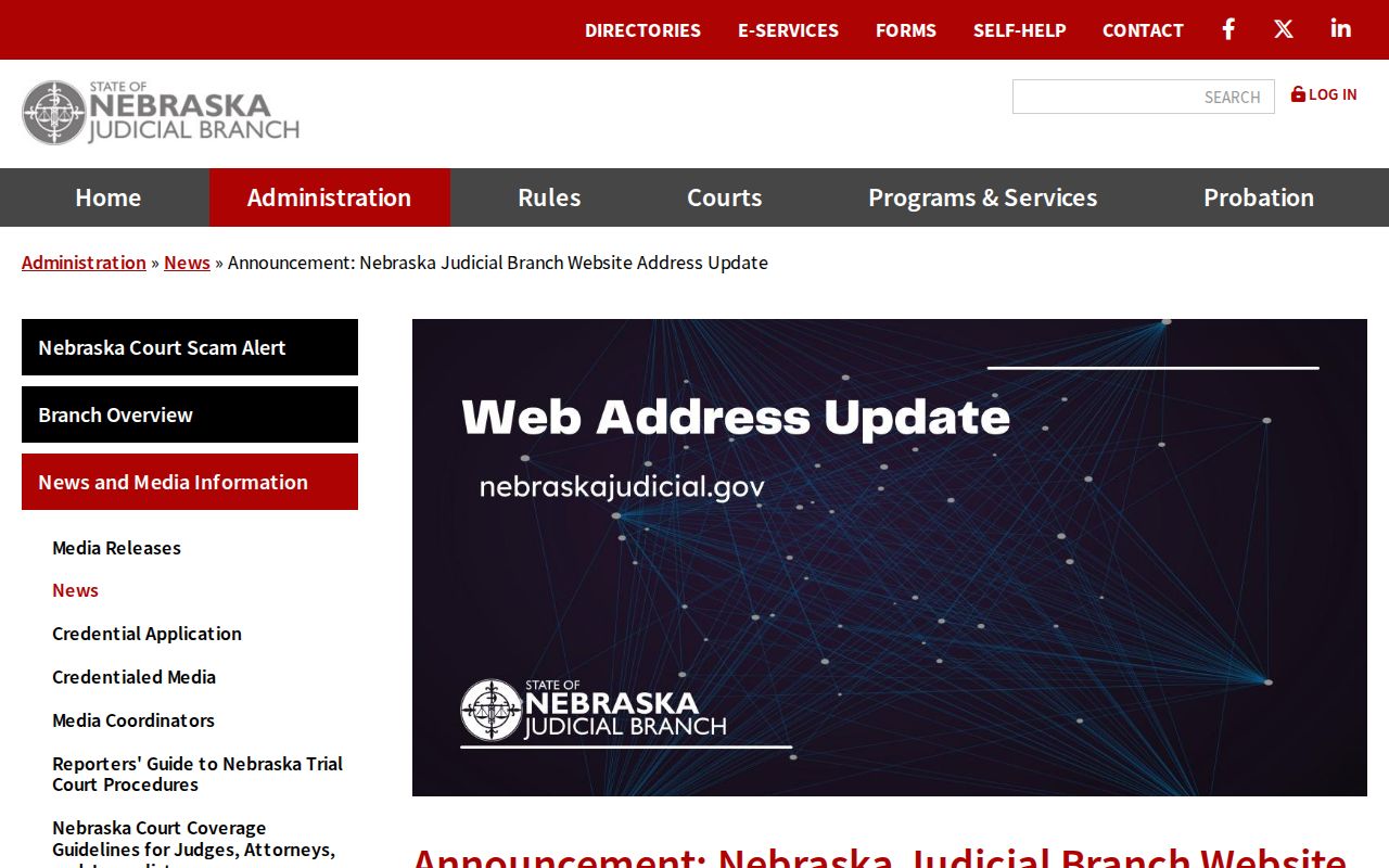 Greeley County court date access through the Nebraska Judicial Branch