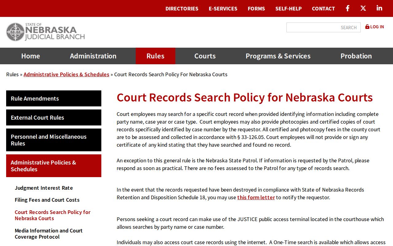 Greeley County court docket public terminal search policy
