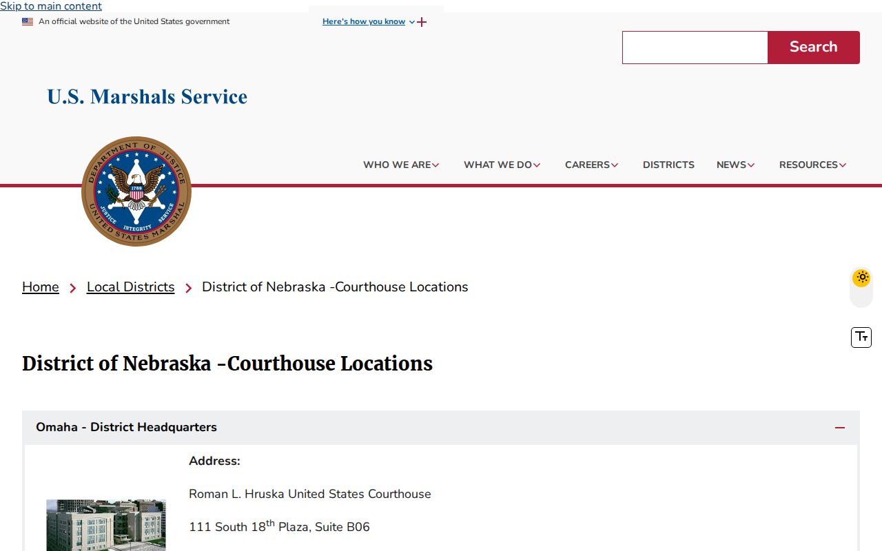 Scotia court records federal marshals distinction